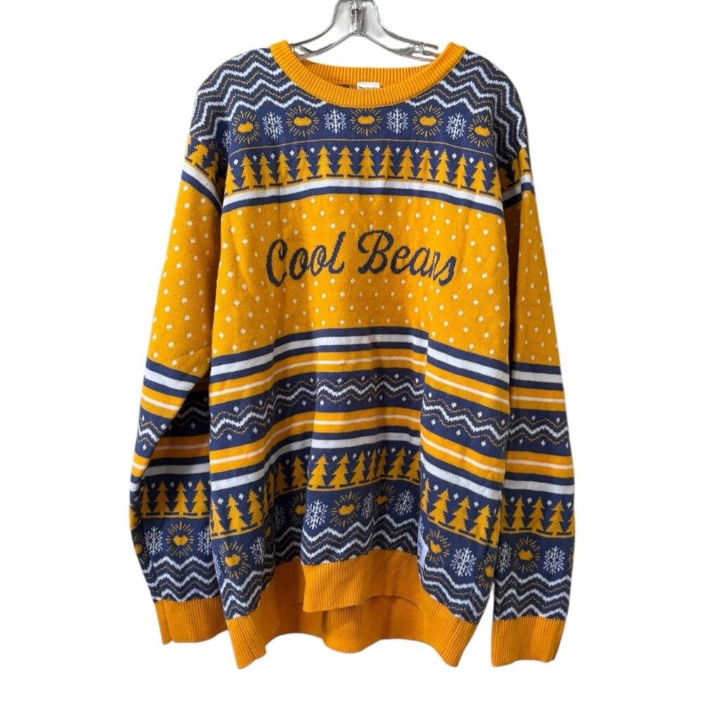 Bush’s Best‎ “Cool Beans” Ugly Christmas Sweater Unisex Adult Sz 2X Knit Country